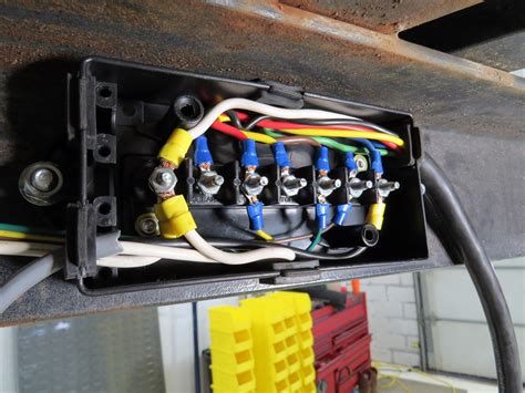 hidden hitch trailer wiring junction box|spectro trailer connector box.